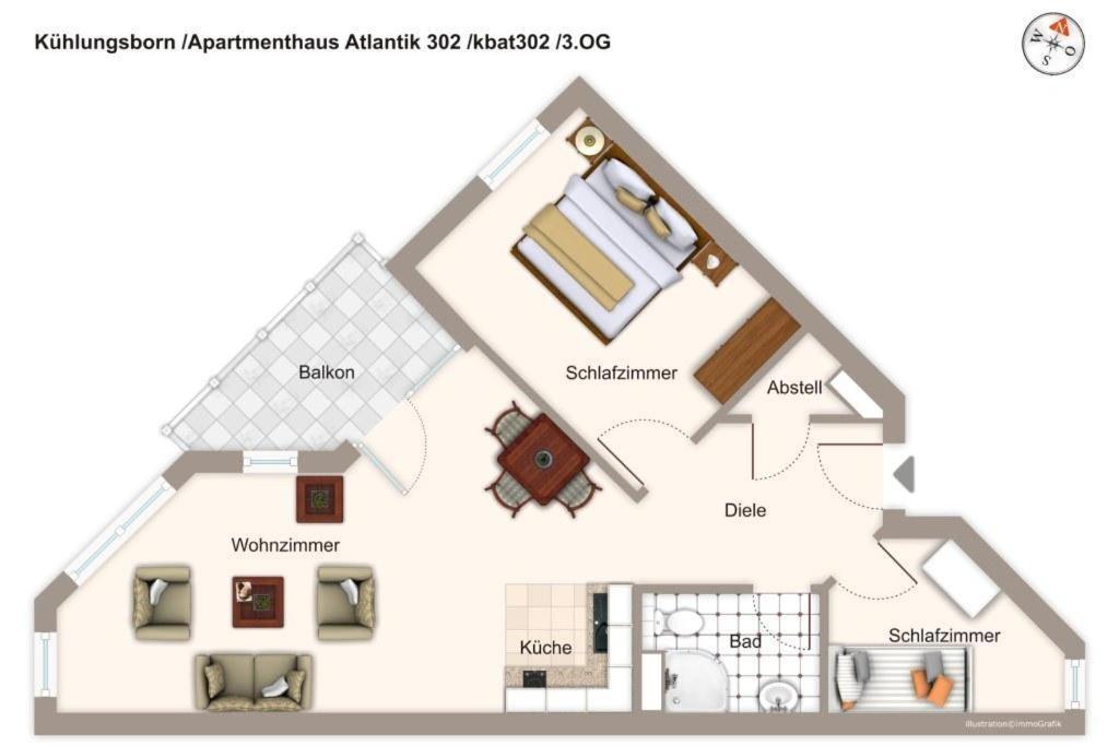 Apartmenthaus Atlantik Apartmenthaus Atlantik 302 Kuehlungsborn Ngoại thất bức ảnh
